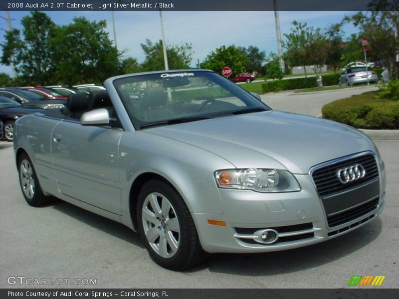 Light Silver Metallic / Black 2008 Audi A4 2.0T Cabriolet