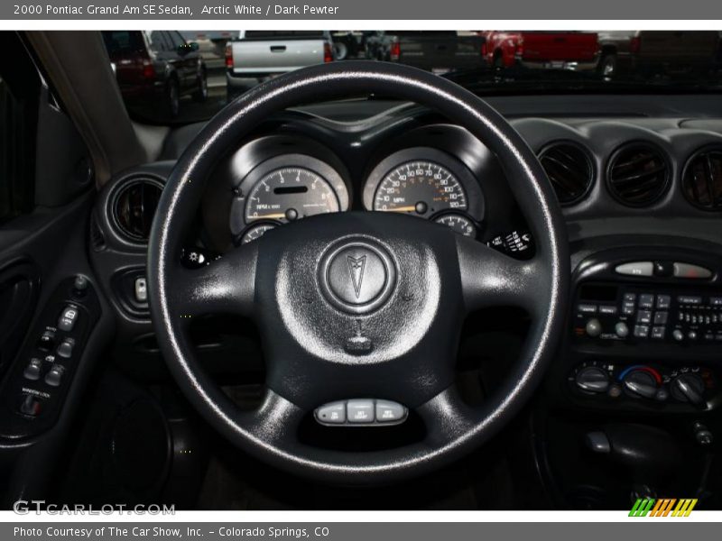 Arctic White / Dark Pewter 2000 Pontiac Grand Am SE Sedan