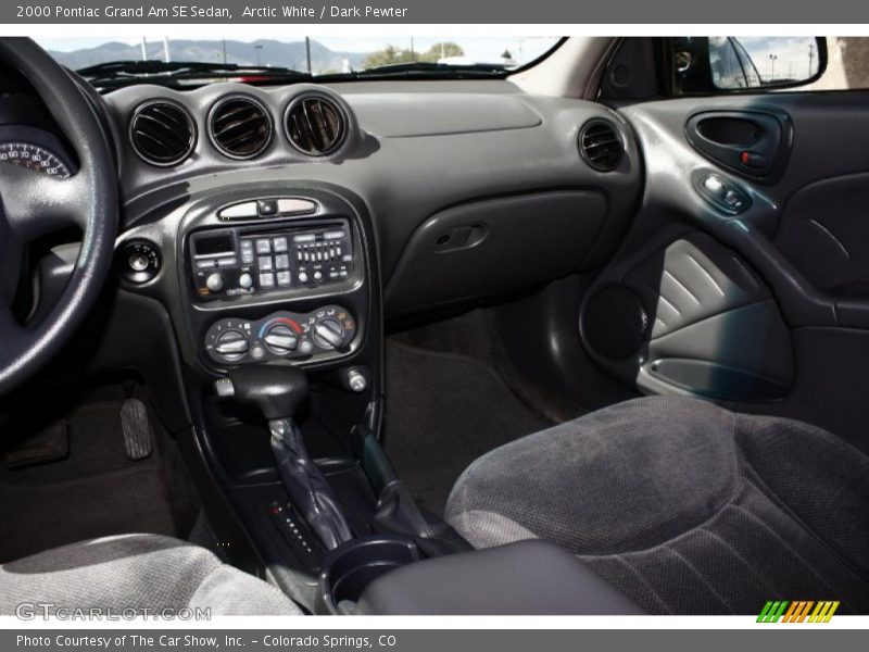 Arctic White / Dark Pewter 2000 Pontiac Grand Am SE Sedan