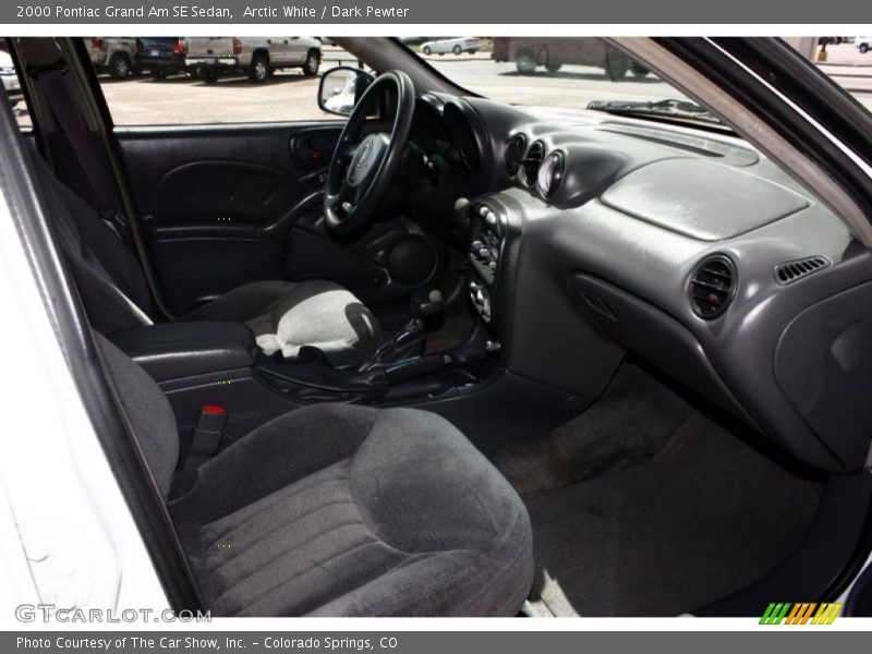 Arctic White / Dark Pewter 2000 Pontiac Grand Am SE Sedan