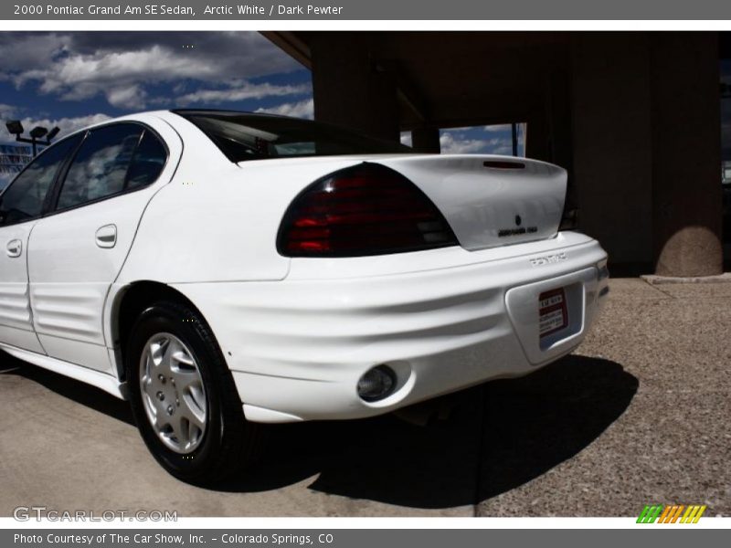 Arctic White / Dark Pewter 2000 Pontiac Grand Am SE Sedan