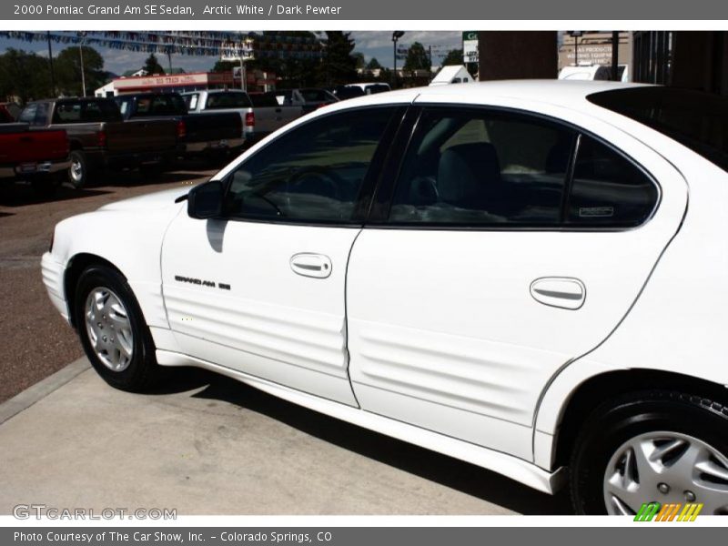 Arctic White / Dark Pewter 2000 Pontiac Grand Am SE Sedan