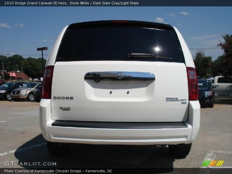 Stone White / Dark Slate Gray/Light Shale 2010 Dodge Grand Caravan SE Hero
