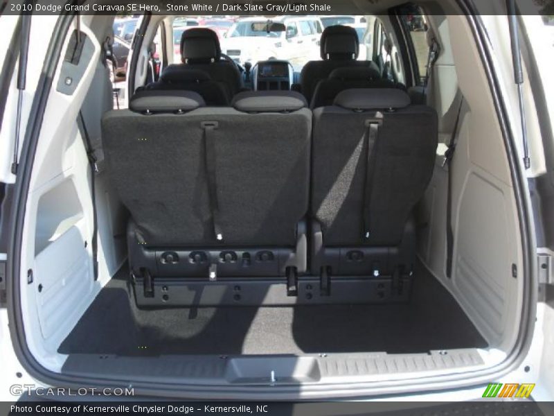 Stone White / Dark Slate Gray/Light Shale 2010 Dodge Grand Caravan SE Hero