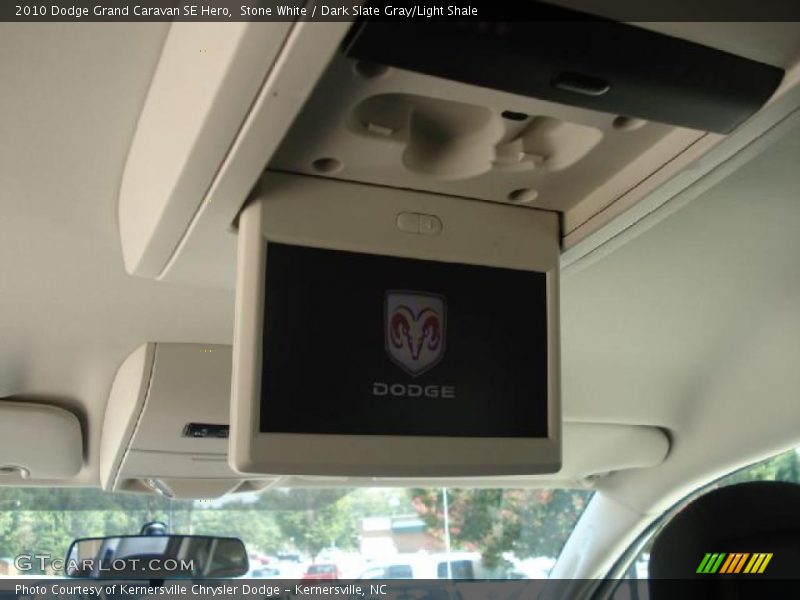 Stone White / Dark Slate Gray/Light Shale 2010 Dodge Grand Caravan SE Hero