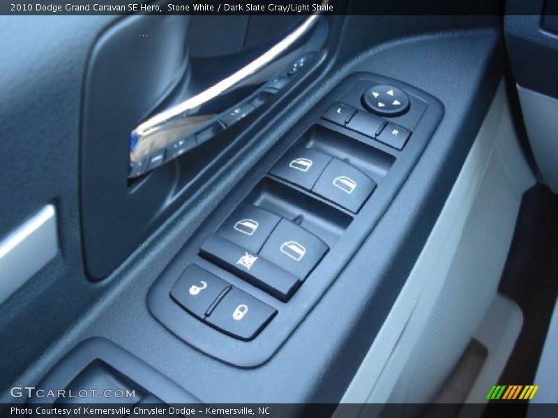 Stone White / Dark Slate Gray/Light Shale 2010 Dodge Grand Caravan SE Hero
