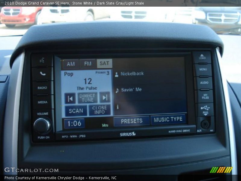 Stone White / Dark Slate Gray/Light Shale 2010 Dodge Grand Caravan SE Hero