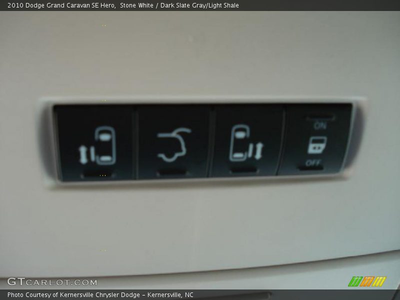 Stone White / Dark Slate Gray/Light Shale 2010 Dodge Grand Caravan SE Hero