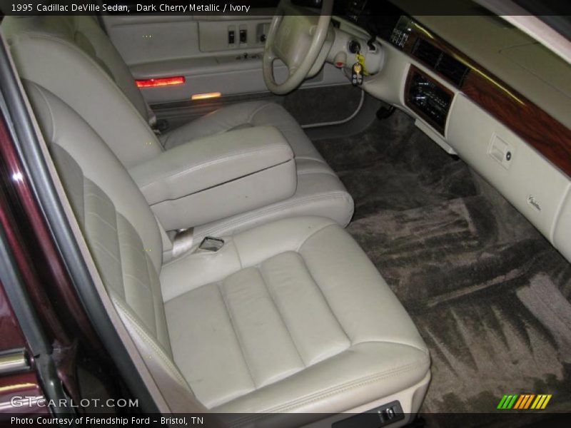 Dark Cherry Metallic / Ivory 1995 Cadillac DeVille Sedan