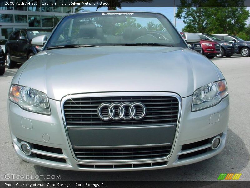 Light Silver Metallic / Black 2008 Audi A4 2.0T Cabriolet
