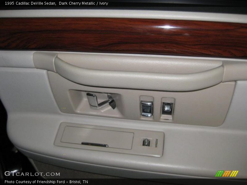 Dark Cherry Metallic / Ivory 1995 Cadillac DeVille Sedan