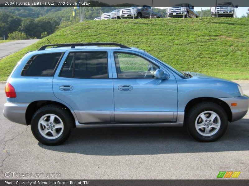 Arctic Blue / Gray 2004 Hyundai Santa Fe GLS