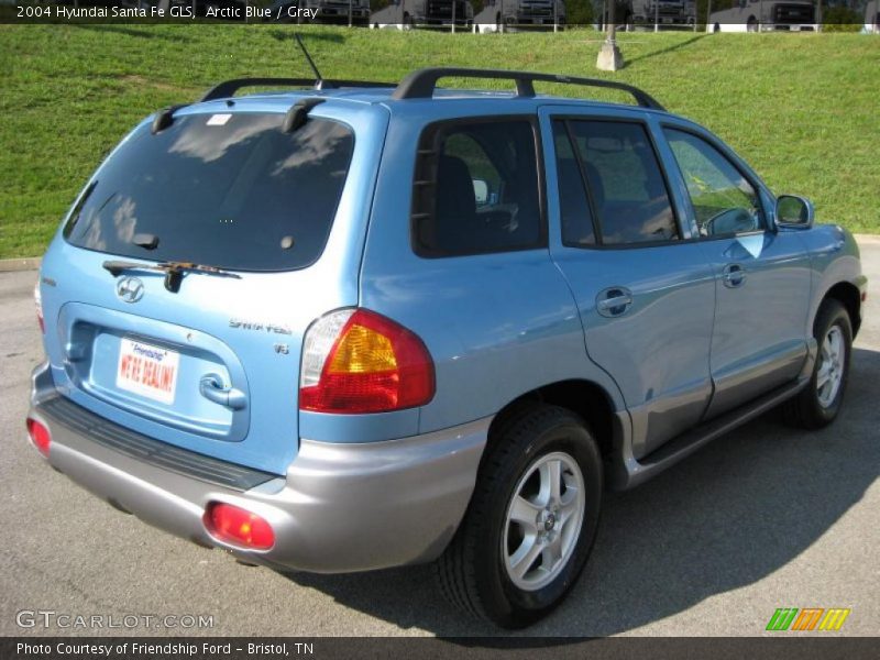 Arctic Blue / Gray 2004 Hyundai Santa Fe GLS