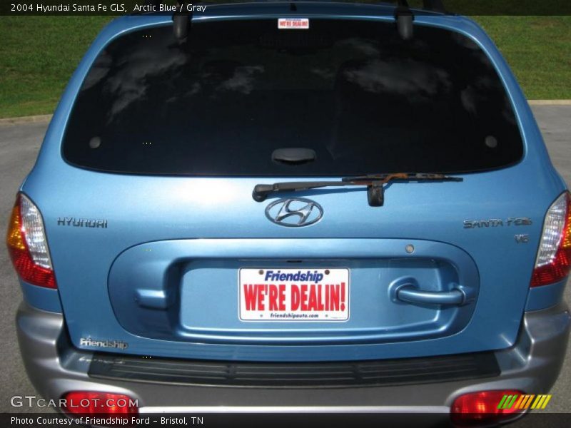 Arctic Blue / Gray 2004 Hyundai Santa Fe GLS