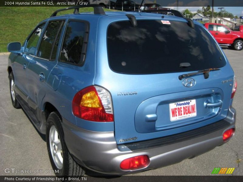 Arctic Blue / Gray 2004 Hyundai Santa Fe GLS