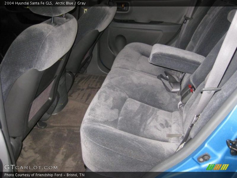 Arctic Blue / Gray 2004 Hyundai Santa Fe GLS