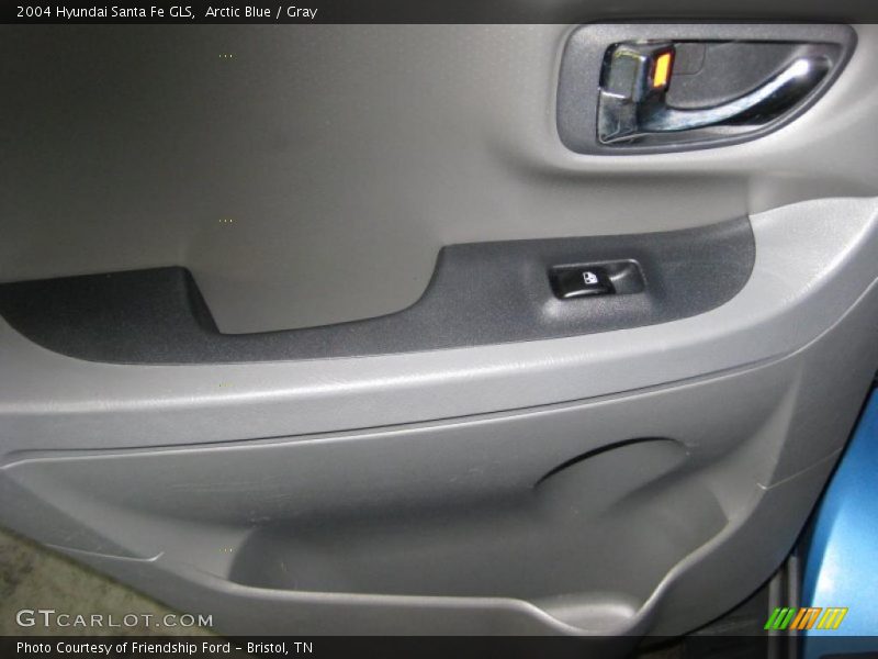 Arctic Blue / Gray 2004 Hyundai Santa Fe GLS