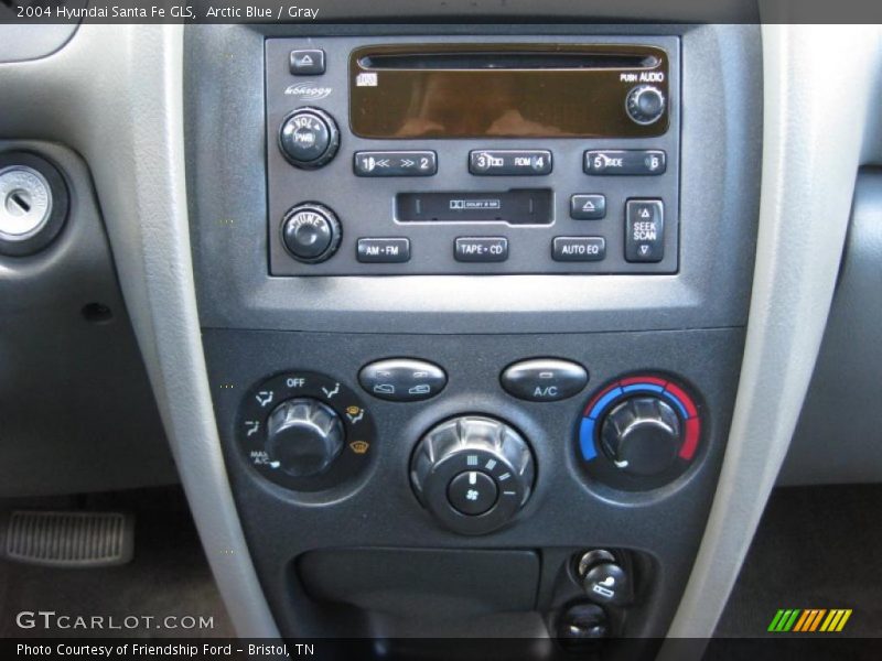 Arctic Blue / Gray 2004 Hyundai Santa Fe GLS