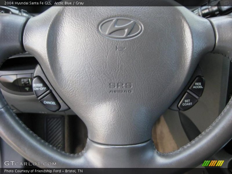 Arctic Blue / Gray 2004 Hyundai Santa Fe GLS