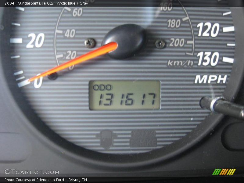 Arctic Blue / Gray 2004 Hyundai Santa Fe GLS