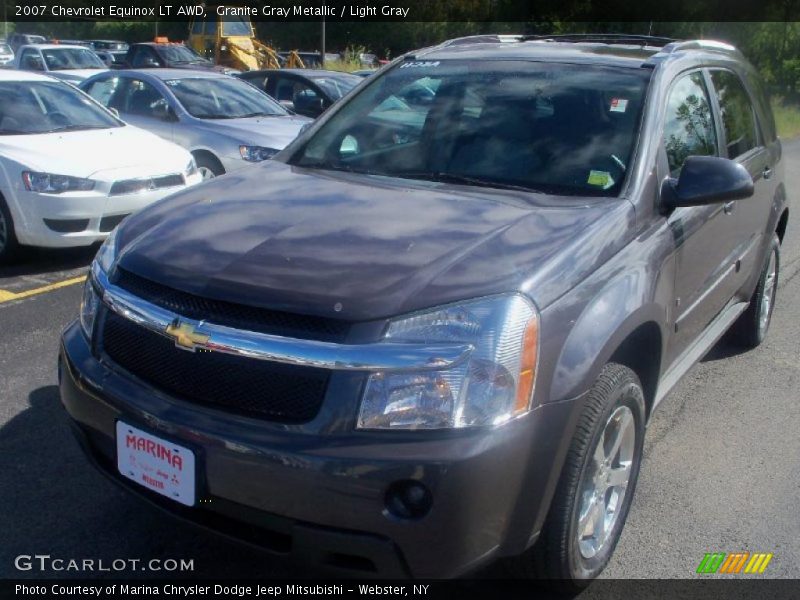 Granite Gray Metallic / Light Gray 2007 Chevrolet Equinox LT AWD