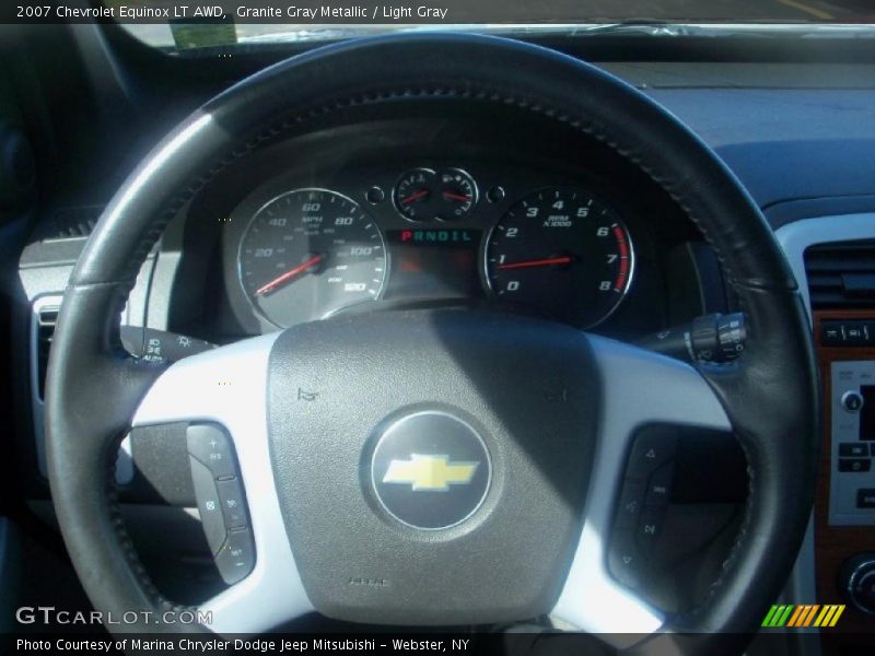 Granite Gray Metallic / Light Gray 2007 Chevrolet Equinox LT AWD