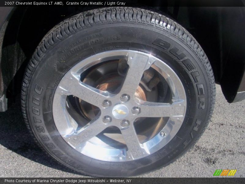 Granite Gray Metallic / Light Gray 2007 Chevrolet Equinox LT AWD