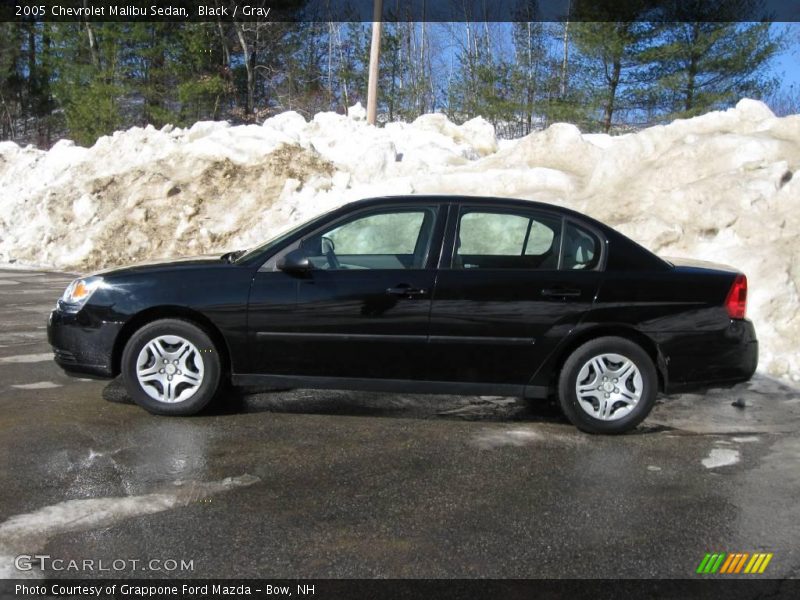 Black / Gray 2005 Chevrolet Malibu Sedan