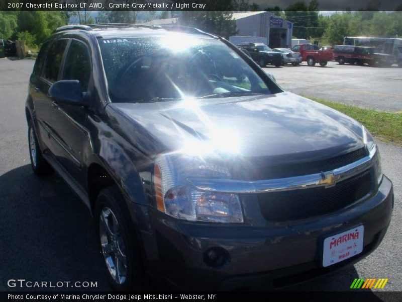 Granite Gray Metallic / Light Gray 2007 Chevrolet Equinox LT AWD