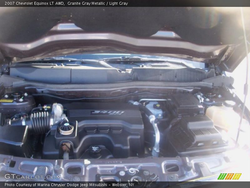 Granite Gray Metallic / Light Gray 2007 Chevrolet Equinox LT AWD