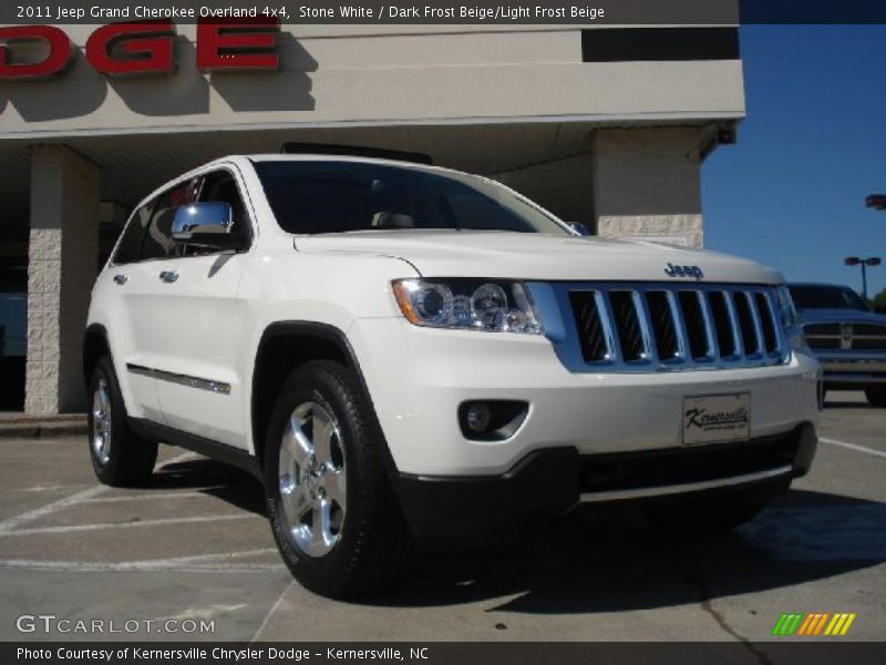 Stone White / Dark Frost Beige/Light Frost Beige 2011 Jeep Grand Cherokee Overland 4x4