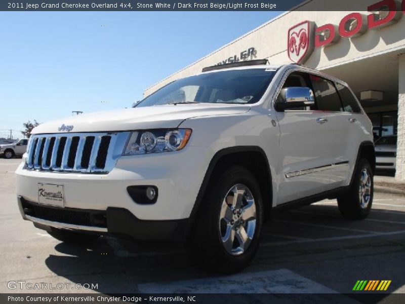 Stone White / Dark Frost Beige/Light Frost Beige 2011 Jeep Grand Cherokee Overland 4x4