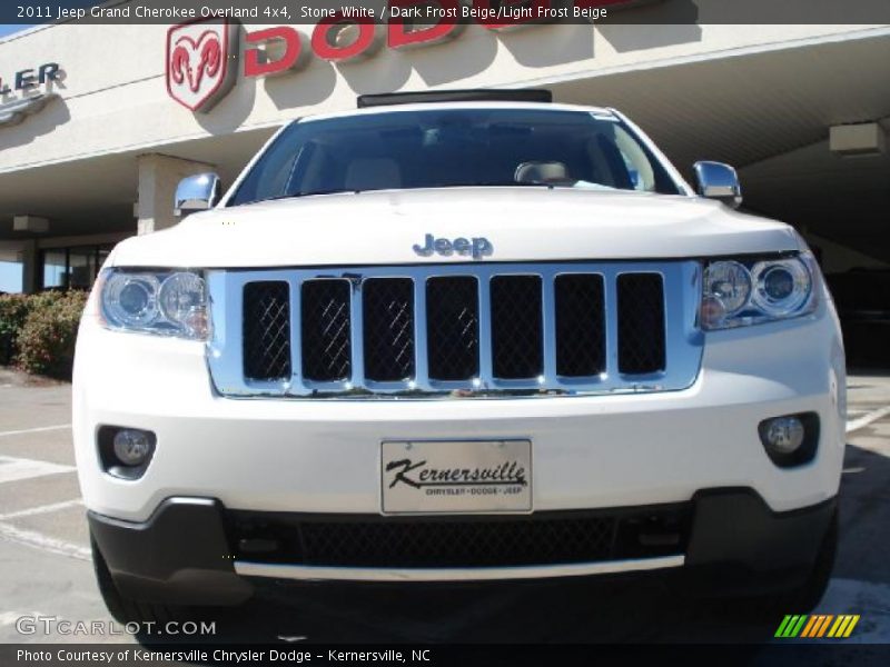 Stone White / Dark Frost Beige/Light Frost Beige 2011 Jeep Grand Cherokee Overland 4x4
