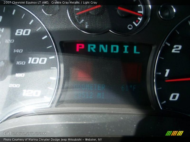 Granite Gray Metallic / Light Gray 2007 Chevrolet Equinox LT AWD