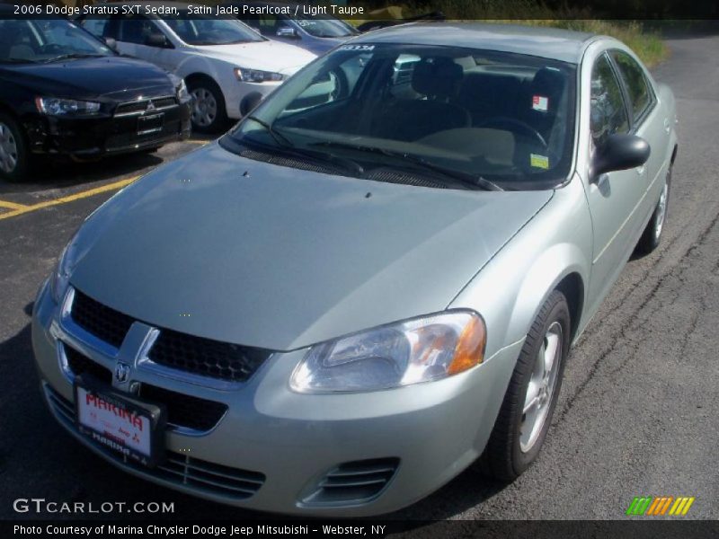 Satin Jade Pearlcoat / Light Taupe 2006 Dodge Stratus SXT Sedan