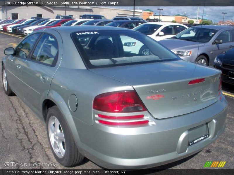Satin Jade Pearlcoat / Light Taupe 2006 Dodge Stratus SXT Sedan