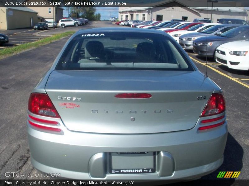 Satin Jade Pearlcoat / Light Taupe 2006 Dodge Stratus SXT Sedan
