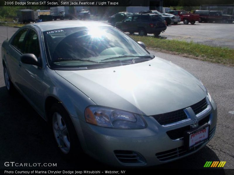 Satin Jade Pearlcoat / Light Taupe 2006 Dodge Stratus SXT Sedan