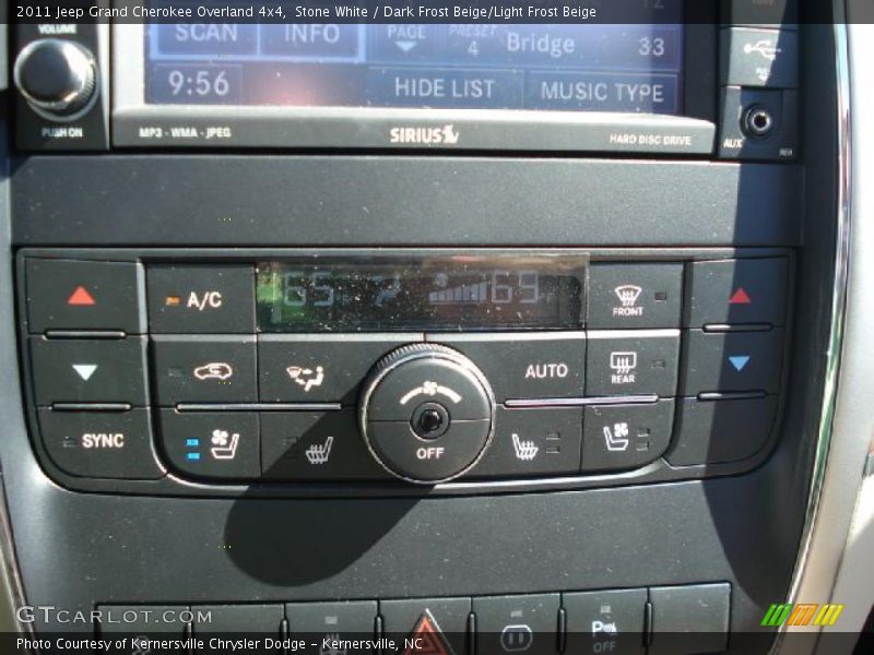 Stone White / Dark Frost Beige/Light Frost Beige 2011 Jeep Grand Cherokee Overland 4x4