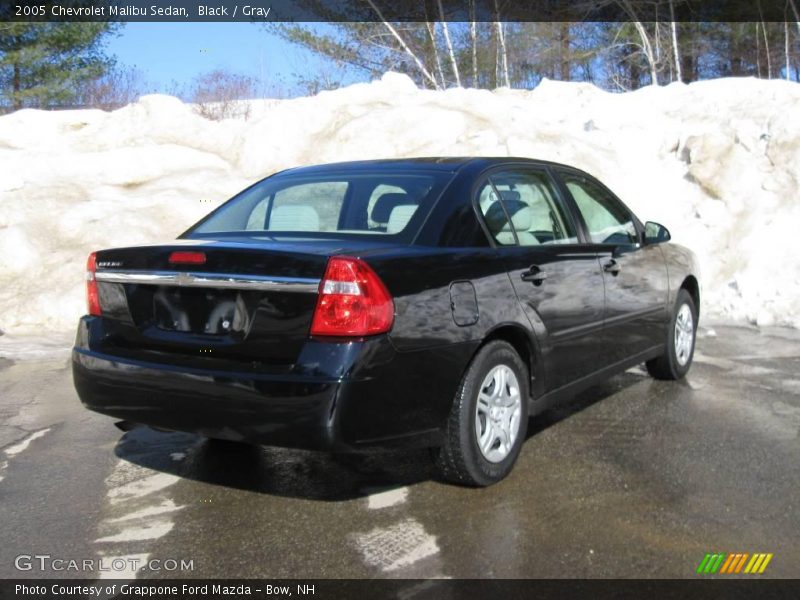 Black / Gray 2005 Chevrolet Malibu Sedan