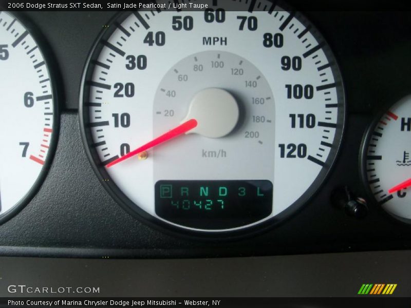 Satin Jade Pearlcoat / Light Taupe 2006 Dodge Stratus SXT Sedan