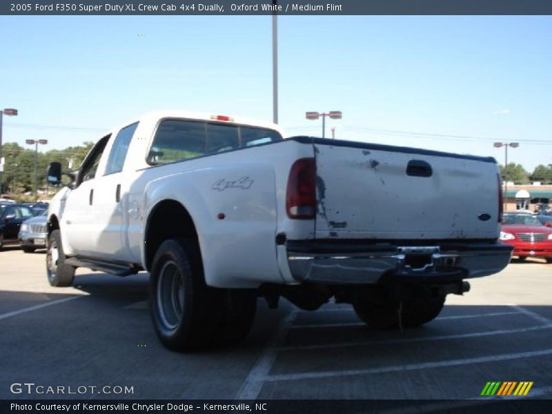 Oxford White / Medium Flint 2005 Ford F350 Super Duty XL Crew Cab 4x4 Dually