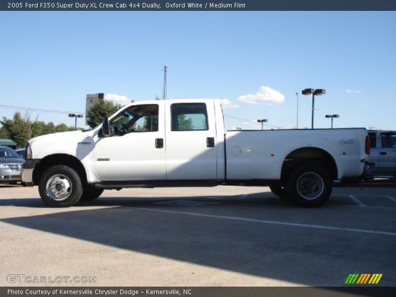 Oxford White / Medium Flint 2005 Ford F350 Super Duty XL Crew Cab 4x4 Dually