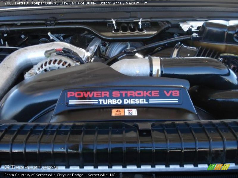 Oxford White / Medium Flint 2005 Ford F350 Super Duty XL Crew Cab 4x4 Dually