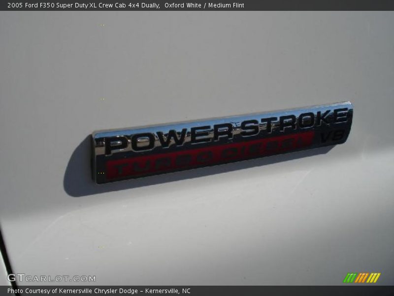 Oxford White / Medium Flint 2005 Ford F350 Super Duty XL Crew Cab 4x4 Dually