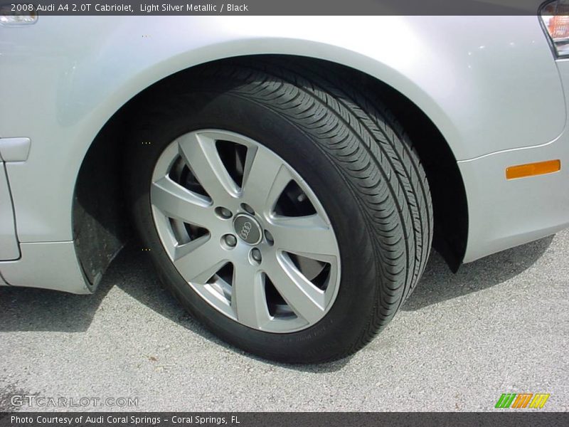Light Silver Metallic / Black 2008 Audi A4 2.0T Cabriolet