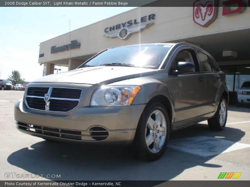 Light Khaki Metallic / Pastel Pebble Beige 2008 Dodge Caliber SXT