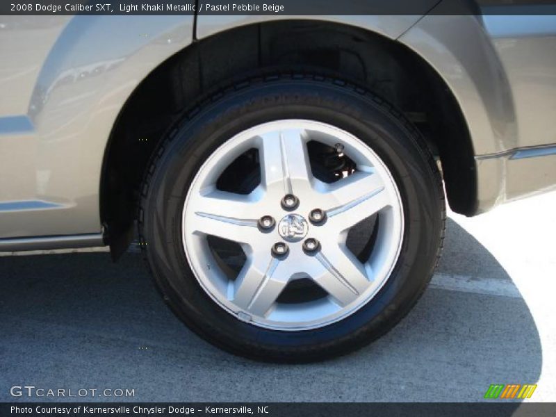 Light Khaki Metallic / Pastel Pebble Beige 2008 Dodge Caliber SXT