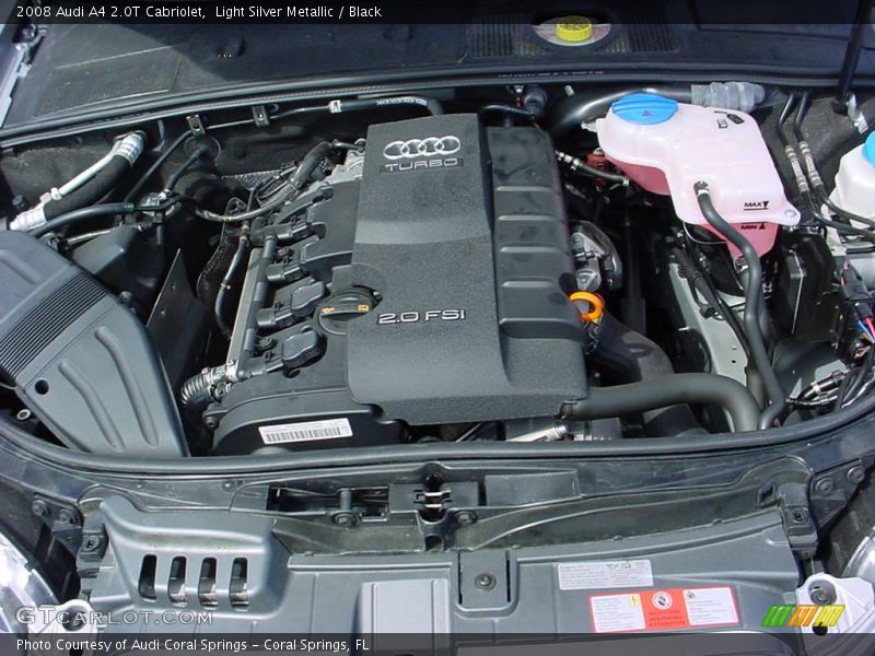 Light Silver Metallic / Black 2008 Audi A4 2.0T Cabriolet