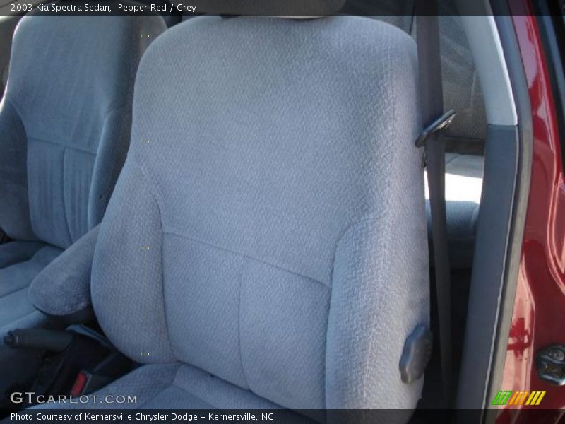 Pepper Red / Grey 2003 Kia Spectra Sedan